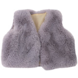 18 inch Girls doll dress fur vest coat American newborn clothes accessories Baby toys fit 43 cm baby dolls c702