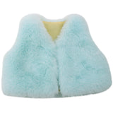 18 inch Girls doll dress fur vest coat American newborn clothes accessories Baby toys fit 43 cm baby dolls c702