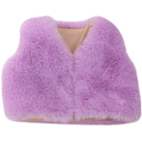 18 inch Girls doll dress fur vest coat American newborn clothes accessories Baby toys fit 43 cm baby dolls c702