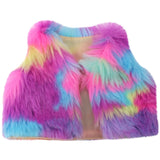 18 inch Girls doll dress fur vest coat American newborn clothes accessories Baby toys fit 43 cm baby dolls c702