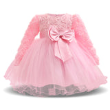 Princess Flower Girl Dress 2019 Winter Holiday Clothing Kids Baby Birthday Party Dresses For Girls Children Christmas Costume