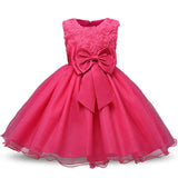 Princess Flower Girl Dress 2019 Winter Holiday Clothing Kids Baby Birthday Party Dresses For Girls Children Christmas Costume