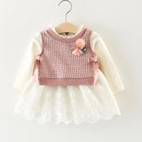 Melario Baby Girl Dress Long Sleeve Autumn Winter Dress 1 Year Birthday Party Toddler Girls Kids Clothes Vestido Bebes Infantil