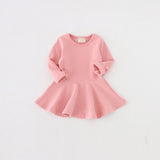 2019 baby girl winter dress long sleeve newborn dresses infant 1 year birthday outfits 6 month baby girl dress for newborn girls