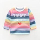 New Autumn Brand Baby Girls Boys T-shirts Kids Spring Clothes Child T-shirt Rabbit Print Clothing Costume Tops Tees Long Sleeve