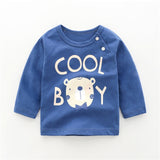 New Autumn Brand Baby Girls Boys T-shirts Kids Spring Clothes Child T-shirt Rabbit Print Clothing Costume Tops Tees Long Sleeve