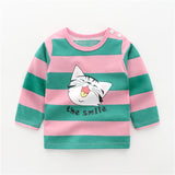 New Autumn Brand Baby Girls Boys T-shirts Kids Spring Clothes Child T-shirt Rabbit Print Clothing Costume Tops Tees Long Sleeve