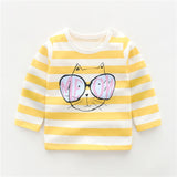New Autumn Brand Baby Girls Boys T-shirts Kids Spring Clothes Child T-shirt Rabbit Print Clothing Costume Tops Tees Long Sleeve