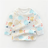 New Autumn Brand Baby Girls Boys T-shirts Kids Spring Clothes Child T-shirt Rabbit Print Clothing Costume Tops Tees Long Sleeve