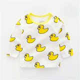 New Autumn Brand Baby Girls Boys T-shirts Kids Spring Clothes Child T-shirt Rabbit Print Clothing Costume Tops Tees Long Sleeve