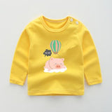 New Autumn Brand Baby Girls Boys T-shirts Kids Spring Clothes Child T-shirt Rabbit Print Clothing Costume Tops Tees Long Sleeve
