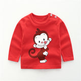 New Autumn Brand Baby Girls Boys T-shirts Kids Spring Clothes Child T-shirt Rabbit Print Clothing Costume Tops Tees Long Sleeve