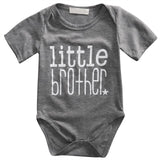 2018 Summer Casual Newest Newborn Baby Boys Kids Clothing Sister T-shirt Brother Bodysuit Letter Family Matching Clothes Outfits