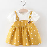 Bear Leader Baby Dresses 2019 Summer Girls Cotton Children Dress Polka Dot Princess Costume for Girls Fashion Baby Clothes