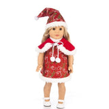 Doll Clothes For Born Baby Doll Christmas Santa Claus Dress 18 inch Girl Doll Christmas Dress Kids Girl gifts