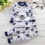 Autumn Pajamas For Children Long Sleeve Cotton Blend Pajamas Suit Cartoon Animal Clothing Set Baby Pyjamas Pijamas Set Sleepwear