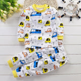 Autumn Pajamas For Children Long Sleeve Cotton Blend Pajamas Suit Cartoon Animal Clothing Set Baby Pyjamas Pijamas Set Sleepwear