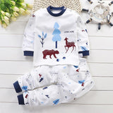 Autumn Pajamas For Children Long Sleeve Cotton Blend Pajamas Suit Cartoon Animal Clothing Set Baby Pyjamas Pijamas Set Sleepwear