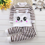 Autumn Pajamas For Children Long Sleeve Cotton Blend Pajamas Suit Cartoon Animal Clothing Set Baby Pyjamas Pijamas Set Sleepwear