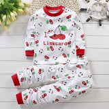 Autumn Pajamas For Children Long Sleeve Cotton Blend Pajamas Suit Cartoon Animal Clothing Set Baby Pyjamas Pijamas Set Sleepwear