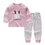 Autumn Pajamas For Children Long Sleeve Cotton Blend Pajamas Suit Cartoon Animal Clothing Set Baby Pyjamas Pijamas Set Sleepwear
