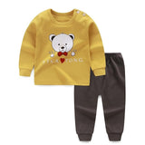 Autumn Pajamas For Children Long Sleeve Cotton Blend Pajamas Suit Cartoon Animal Clothing Set Baby Pyjamas Pijamas Set Sleepwear