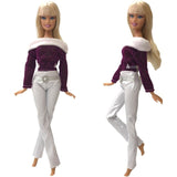 NK 2019 New Doll Clothes Handmade Party Doll's Dress Fashion Clothes Gown For Barbie Doll Baby Gift DIY Toys Mix Style 025A JJ