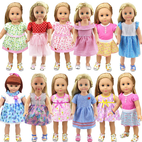 18-inch Doll Dress-Fashioh Clothes Outfit for My Little Baby-18''/Life/Generation/american doll Accessories fit Girls Gift