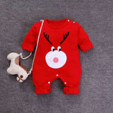 Newborn Baby Boys Girls Rompers Spring Summer Long Sleeve Cute Striped Cartoon Print Jumpsuit Toddler Playsuit Infant Clothing