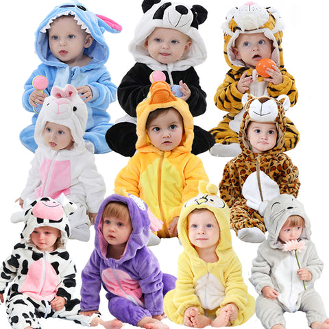 2019 Infant Romper Baby Boys Girls Jumpsuit New born Bebe Clothing Hooded Toddler Baby Clothes Cute Panda Romper Baby Costumes