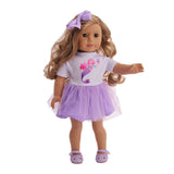 Wedding&Party Tube Top Dress+Boutonniere+Wreath Fit 18 Inch American&43 CM Baby Doll Clothes Accessories,Girl's,Generation,Gift