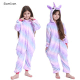 Kigurumi Pajamas Unicorn For Children Baby Girls Pyjamas Boys Sleepwear Animal Lion Deer Licorne Onesie Kids Costume Jumpsuit