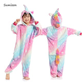 Kigurumi Pajamas Unicorn For Children Baby Girls Pyjamas Boys Sleepwear Animal Lion Deer Licorne Onesie Kids Costume Jumpsuit