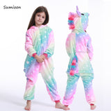 Kigurumi Pajamas Unicorn For Children Baby Girls Pyjamas Boys Sleepwear Animal Lion Deer Licorne Onesie Kids Costume Jumpsuit