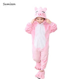Kigurumi Pajamas Unicorn For Children Baby Girls Pyjamas Boys Sleepwear Animal Lion Deer Licorne Onesie Kids Costume Jumpsuit