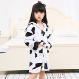 Children Towel Beach Baby Bath Robe Animal Rainbow Unicorn Hooded Bathrobes For Boys Girls Pyjamas Nightgown Kids Sleepwear Robe
