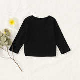 2019 Newborn Baby Girls Clothes Solid Ribbed Long Sleeve T-shirt Spring Autumn Cotton O-neck Tees Toddler Kids Boys Clothes