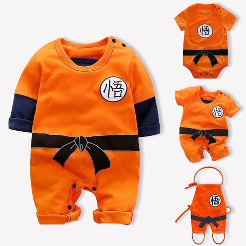 Infant Baby Girls Boys rompers Jumpsuit For Newborn Baby Dragon Ball Sun Goku Long and Short Sleeve Jumpsuits Baby Boy  Clothes