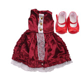 18 inch Girls doll dress Unicorn suit lace skirt with shoes American new born clothes Baby toys fit 43 cm baby dolls c179