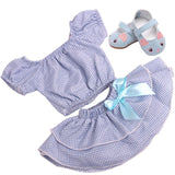 18 inch Girls doll dress Unicorn suit lace skirt with shoes American new born clothes Baby toys fit 43 cm baby dolls c179