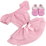 18 inch Girls doll dress Unicorn suit lace skirt with shoes American new born clothes Baby toys fit 43 cm baby dolls c179