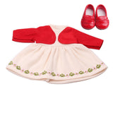 18 inch Girls doll dress Unicorn suit lace skirt with shoes American new born clothes Baby toys fit 43 cm baby dolls c179