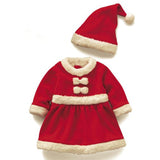 Christmas Newborn Baby Boys Santa Claus Costume Girls Christmas Romper Toddler Cosplay Red Dress Infant Baby Winter Romper
