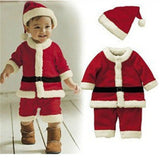 Christmas Newborn Baby Boys Santa Claus Costume Girls Christmas Romper Toddler Cosplay Red Dress Infant Baby Winter Romper
