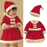 Christmas Newborn Baby Boys Santa Claus Costume Girls Christmas Romper Toddler Cosplay Red Dress Infant Baby Winter Romper