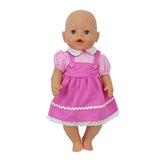 Fashion Dress  Doll Clothes Fit For 43cm baby Doll clothes reborn Doll Accessories