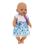 Fashion Dress  Doll Clothes Fit For 43cm baby Doll clothes reborn Doll Accessories