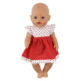 Fashion Dress  Doll Clothes Fit For 43cm baby Doll clothes reborn Doll Accessories