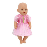Fashion Dress  Doll Clothes Fit For 43cm baby Doll clothes reborn Doll Accessories