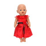 Fashion Dress  Doll Clothes Fit For 43cm baby Doll clothes reborn Doll Accessories